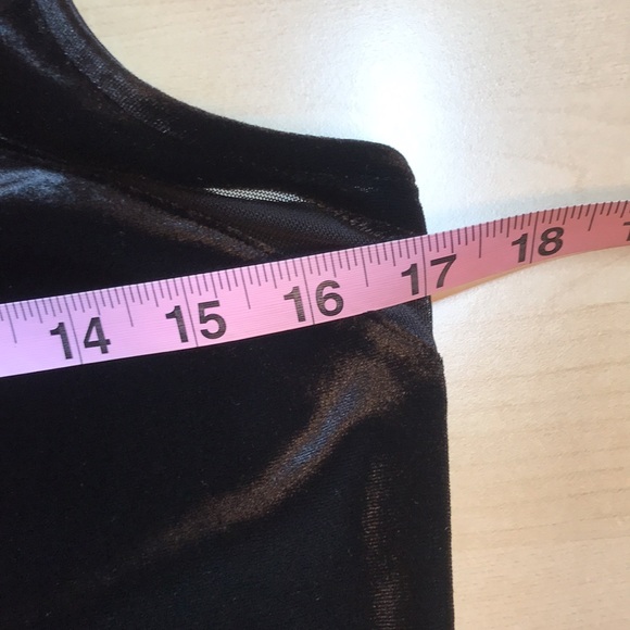 Under Skies Black Velvet Cocktail Dress Size Large - Picture 7 of 8